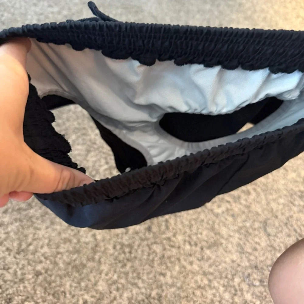 Abercrombie Kids Black Active Athletic Running Shorts with Liner Size 13/14